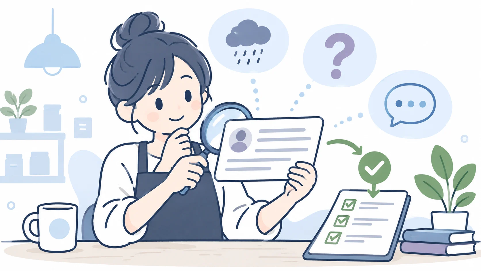 悪い口コミを書く人の心理は、文章だけでは決められないを説明する図